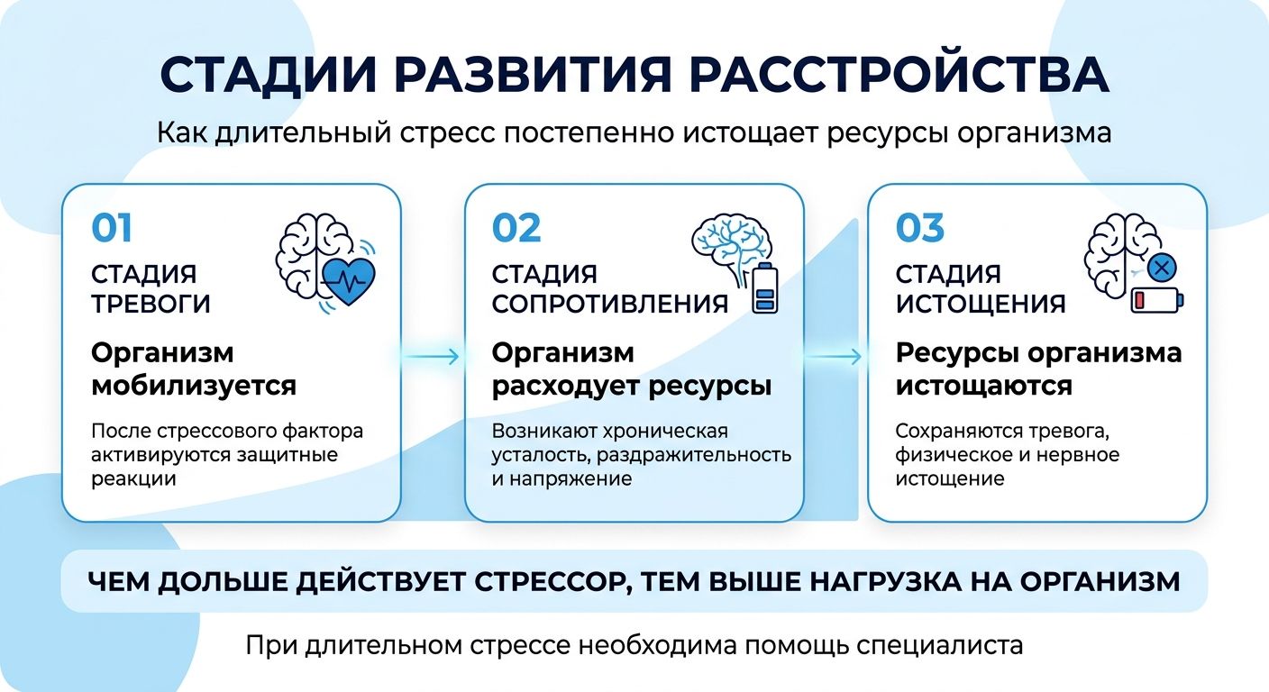 Лечение стресса в Шумерле инфографика